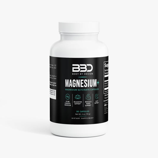 Body By Design Magnesium+ Magnesium Glycinate Capsules