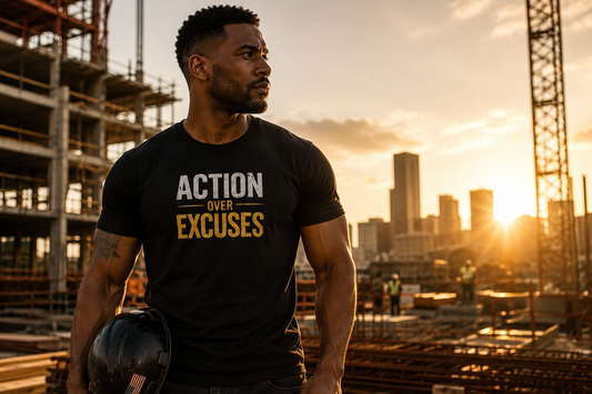 Action Over Excuses™ Tee — Signature Edition