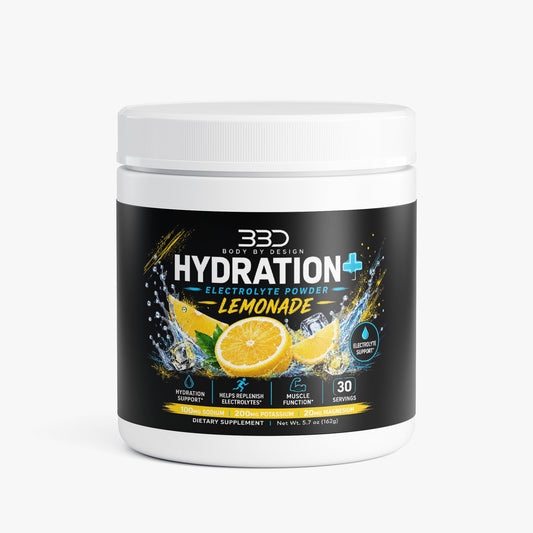 Body By Design Hydration+ Lemonade Hydration Powder