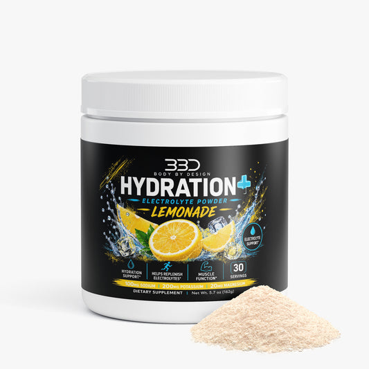 Body By Design Hydration+ Lemonade Hydration Powder