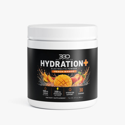 Body By Design Hydration+ Peach Mango Hydration Powder