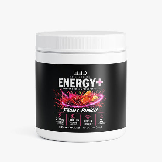 Body By Design Energy+ — Fruit Punch Pre-Workout